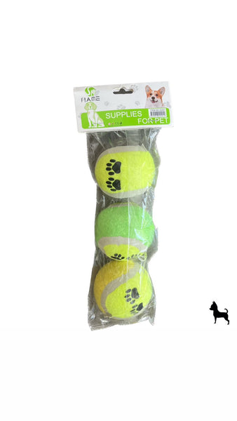 Juguete para Perros - Soga con Pelota de Tenis para Jalar