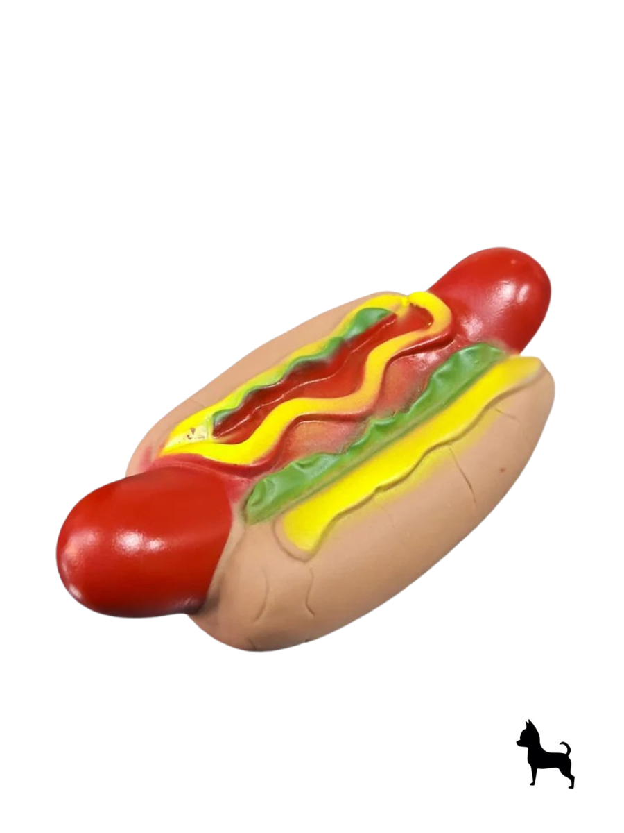 Juguete chillón para perro en forma de comida