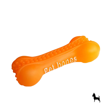 Juguete chillón para perro en forma de hueso