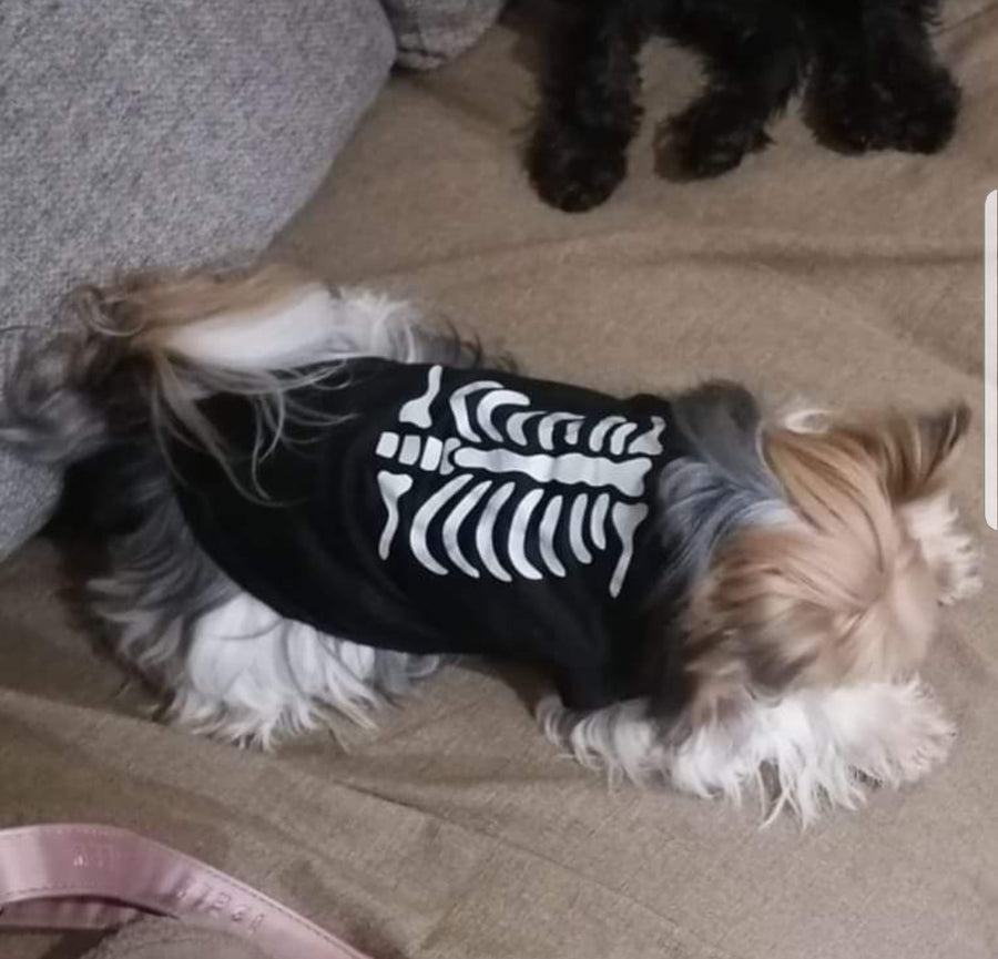 Playera de esqueleto
