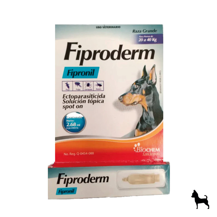 FIPRODERM - Pipetas para pulgas y garrapatas