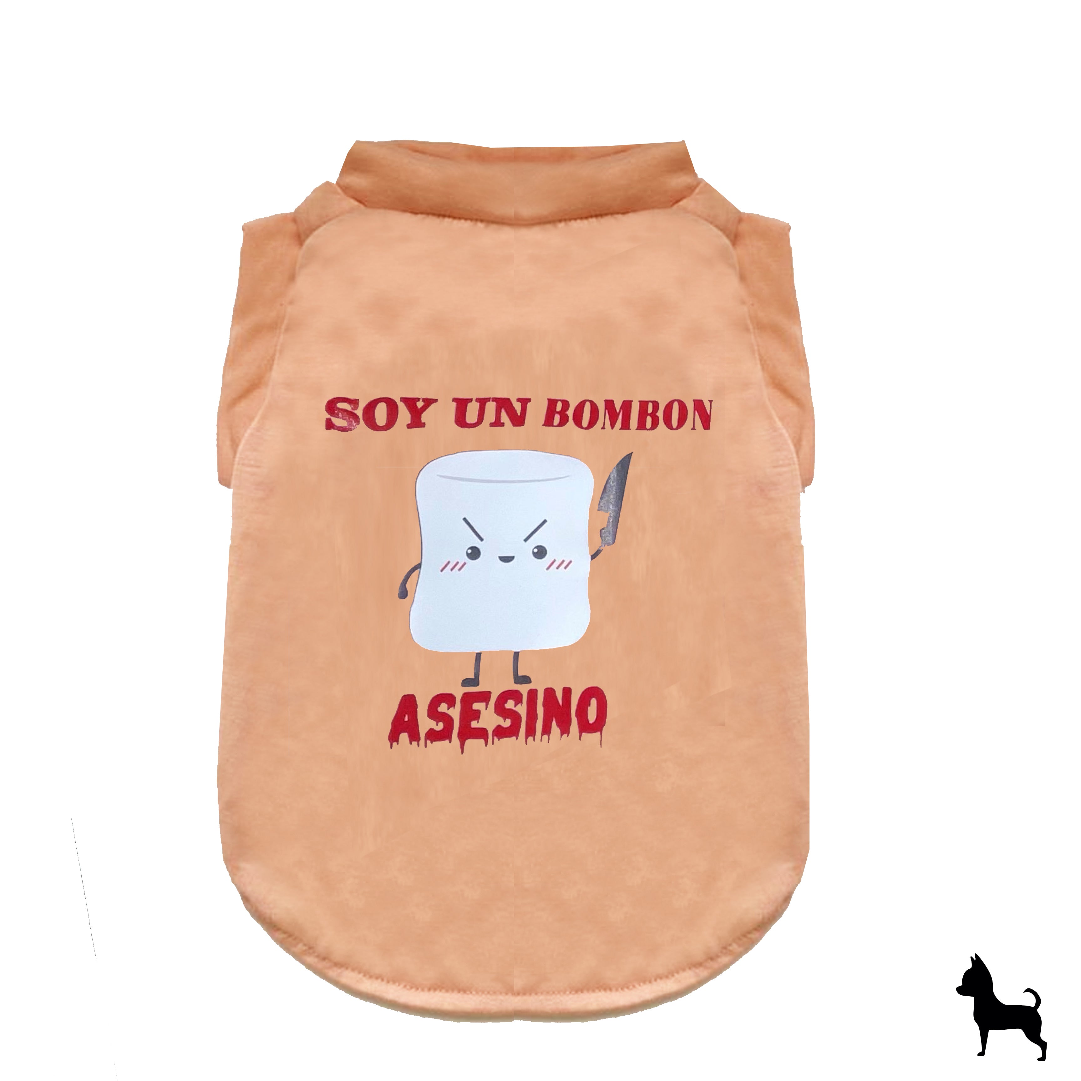 Ropa para perros, playera bombon asesino – Benito Moda para tu mascota